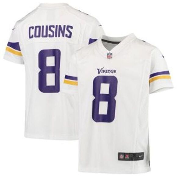 Nike NFL Kirk Cousins White Minnesota Vikings Player Game Jersey S nwt - Picture 2 of 6